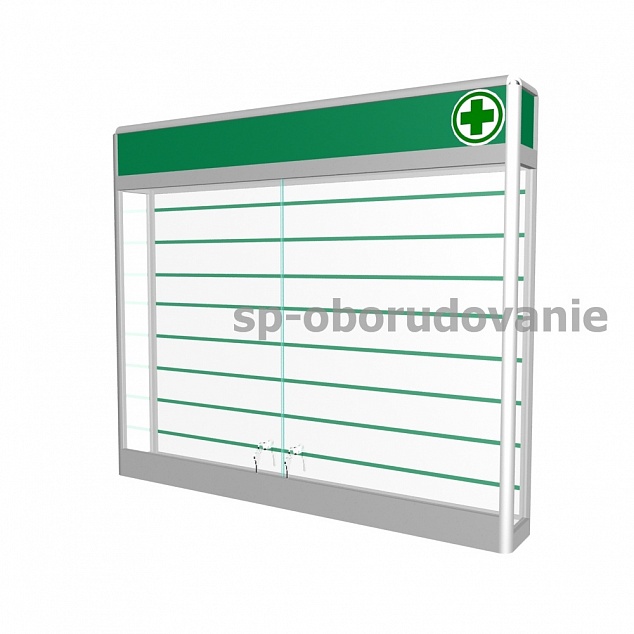 Аптечный навесной шкаф с панелью для крючков