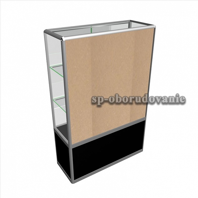 Витринный шкаф из стекла и алюминиевого профиля