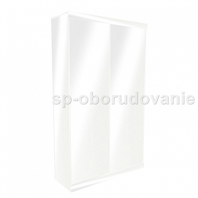 Шкаф белый для одежды купе безрамный SP1350