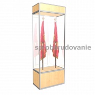 Музейная витрина для знамен ВМ-900-АЛ