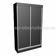 Шкаф черный с дверьми купе SP1329