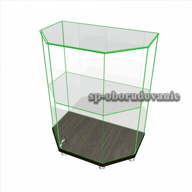 Прилавок стеклянный для кубков и сувениров